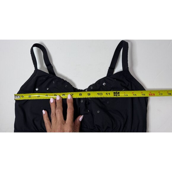 Coco Reef Underwire Bra Size Studded Tankini Top Women's 34DD Beach Vacation - Picture 8 of 9